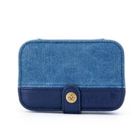 Della Q canvas buddy case indigo