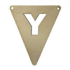 Houten vlagletter Y