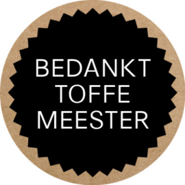 Kadosticker Bedankt toffe meester 10 st