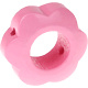 Houten bloemkraal roze  ''babyproof''