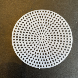 Plastic stramien rond 7,5cm