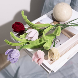 Mini Hobbyset Bloemen van Chenilledraad - Tulpen
