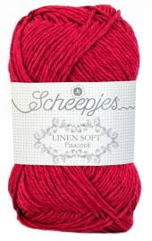 Scheepjes Linen Soft 604 Donkerrood