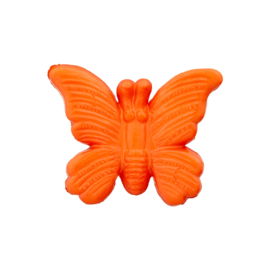 Knoop Vlinder Oranje -19mm
