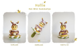 Garen en fourniturenpakket MINI Hollie Hommel knuffel met keuze geluid  (patroon apart bestellen)