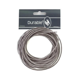 Durable Waxkoord 1mm - 5 meter - Antraciet