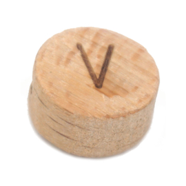 Durable houten letterkraal V