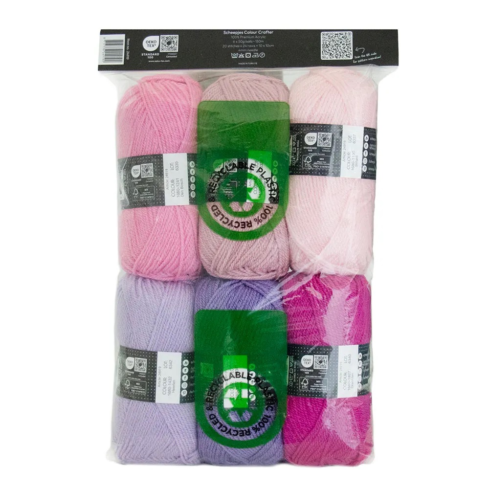 Scheepjes Colour Crafter colour pack 6x 50gr - Tulip Fields