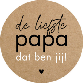 Kadosticker De liefste papa dat ben jij! 10 st