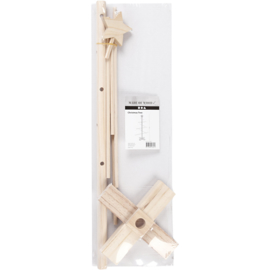 Kerstboom met ster hoog 60cm - breed 40cm Grenen hout