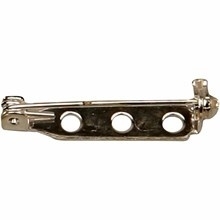Brochespeld 25 mm zilver