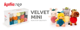 Katia Velvet Mini Fruitdiertjes pakket met 14 kleurtjes