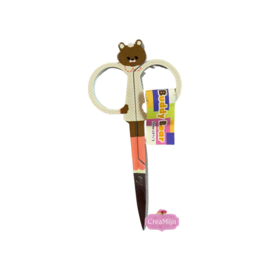 Borduurschaar met Buddy Bear 10 cm Beige