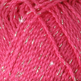 Scheepjes Catona Shine 114 -S Shocking Pink Silver