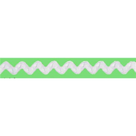 Zigzag band 8mm - wit