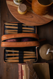 Muud Harmony leren Handwerktas kleur Whiskey