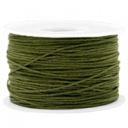 Waxkoord 1 mm Army Green