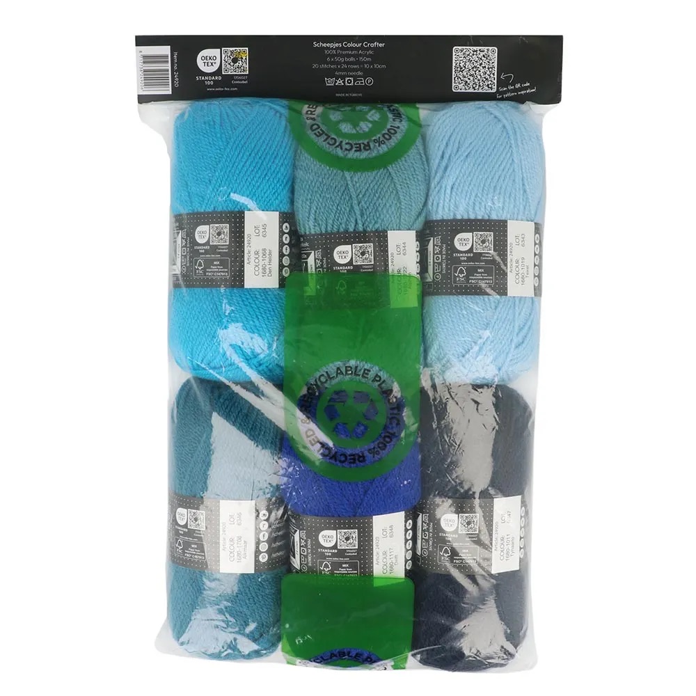 Scheepjes Colour Crafter colour pack 6x 50gr - Wadden Sea