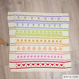 Rainbow Garden KAL 2026 Kit – Katia Fair Cotton - S1 Warme tinten