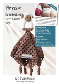 Go handmade Soft Bamboo patroon knuffeldoekje