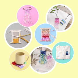 Pokeori Weaving mini loom kit blauw
