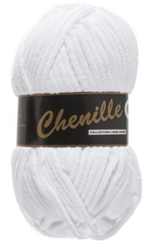 Chenille 6 -Lammy Yarns 005 Wit