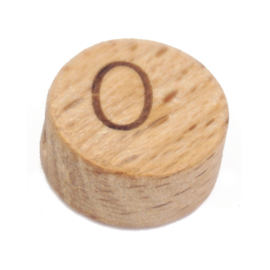 Durable houten letterkraal O