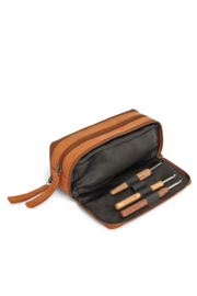 Muud Harmony leren Handwerktas kleur Whiskey