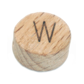 Durable houten letterkraal W