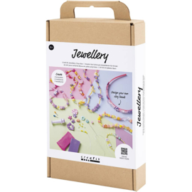 Hobbyset Sieraden - 4 kettingen en 4 armbandjes en hoofdband