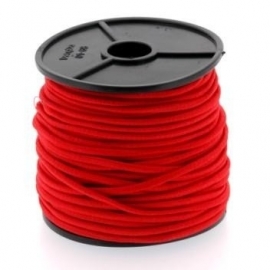 Koordelastiek 3mm Rood