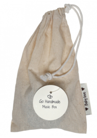 Go Handmade Muziekdoosje in jute zakje