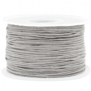 Waxkoord 1 mm Light Grey