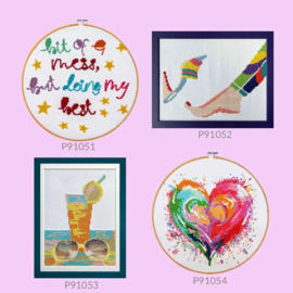 Pony only kruissteek design kit Heart