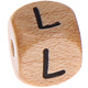 Houten Letterkraal gegraveerd 10mm  - L -