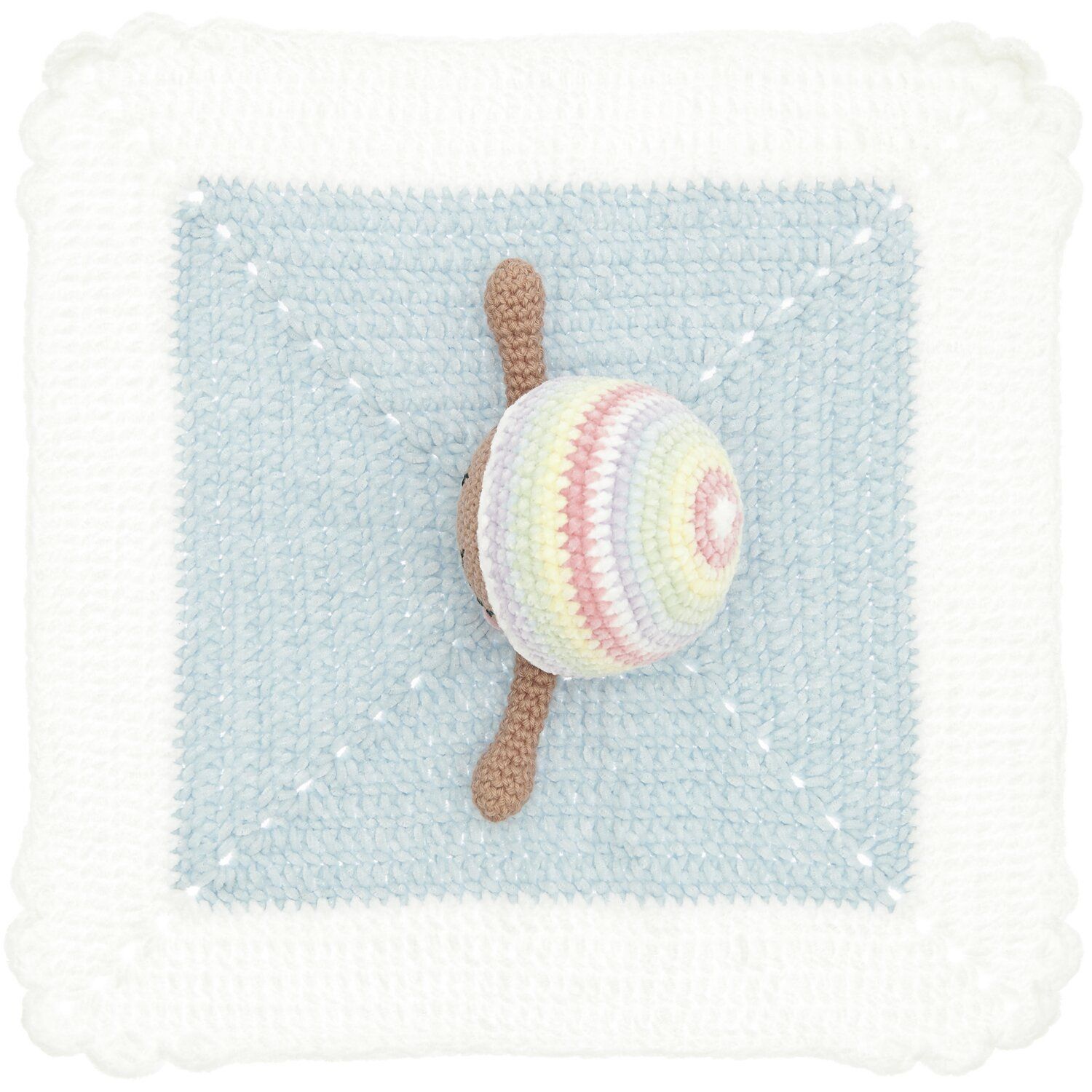 Haakset Ricorumi babydeken knuffel Pastel Regenboog