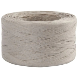 Papier Raffia garen - Grijs - 7-8mm