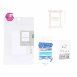 Pokeori Weaving mini loom kit blauw