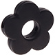 Siliconen bloem zwart 28mm