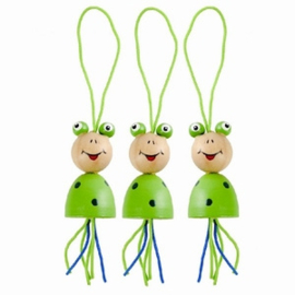 Houten cadeau labels - Kikker
