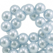 30  Glas Parels Ice Blue - 8mm