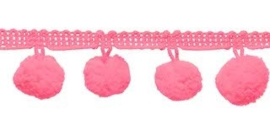 Pompom band Roze