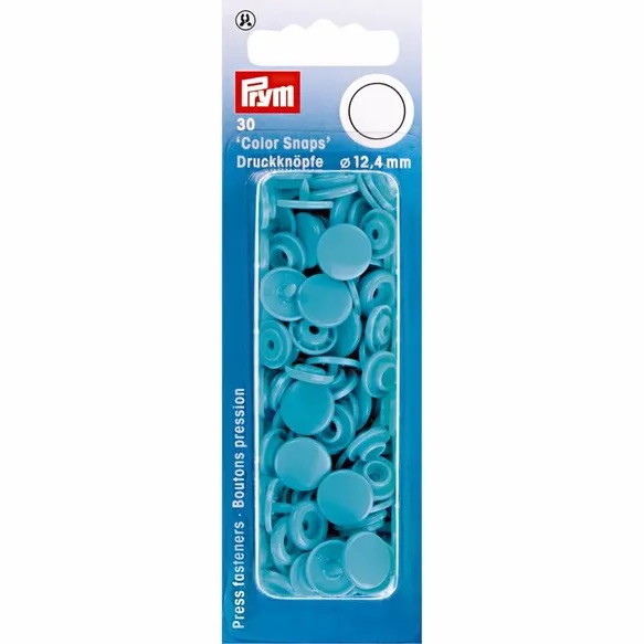 Kamsnaps Prym rond 12,4mm Turquoise