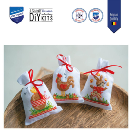 Geurzakje Paasdieren set van 3