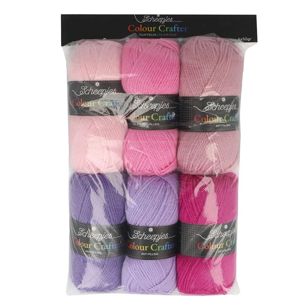 Scheepjes Colour Crafter colour pack 6x 50gr - Tulip Fields