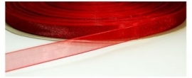 Organza lint Rood