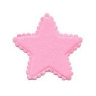 Ster Vilt  Roze 3,5 x 3,5 cm