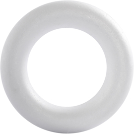 Styropor Piepschuim ring 35 cm x 6,5cm - ronde achterkant
