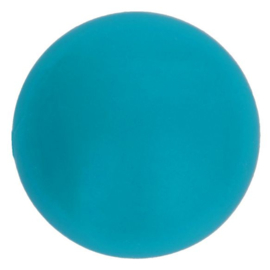 Opry Siliconen kralen 5 stuks 10mm kleur 287 Turquoise
