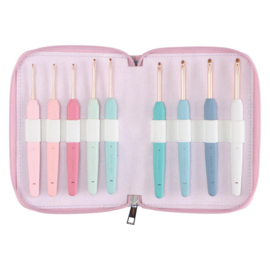 Knitpro Vybe haaknaaldenset roségoud Deluxe